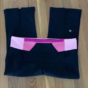 Lululemon Gather & Crow Crop Full On Lyon